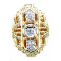N335 14K 3 DIAMOND SLIDE 